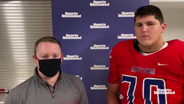 Brendan Gulick of BuckeyesNow visits with Ohio State Commit Ben Christman